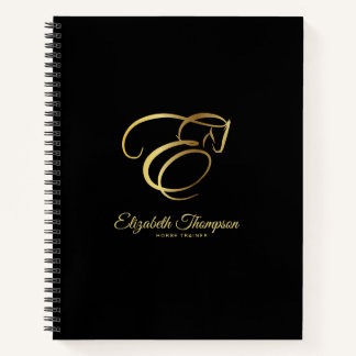 Carnet Lettre monogramme E Horse