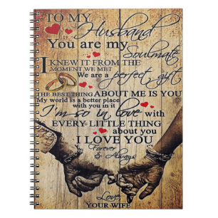 Carnet Lettre personnalisée à mon mari   Décor