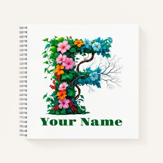 Carnet Lettre personnalisée F (Devant)