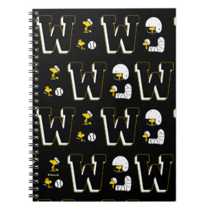 Carnet Lettre sport Woodstock Varsity Motif