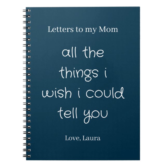 Carnet Lettres à ma Maman (Devant)