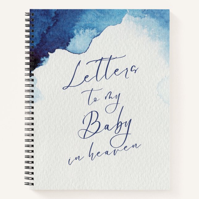 Carnet Lettres à mon bébé dans le ciel (Devant)