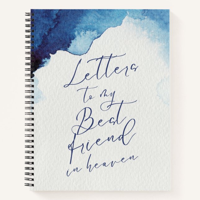 Carnet Lettres À Mon Meilleur Ami Dans Le Ciel (Devant)