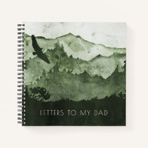 Carnet Lettres à mon père Montagnes vertes Keepsaké Journ