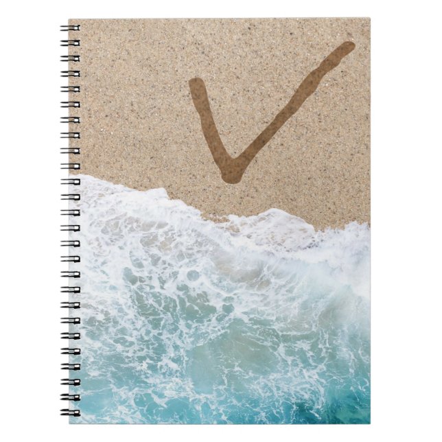 CARNET LETTRES DANS LE SABLE V (Devant)