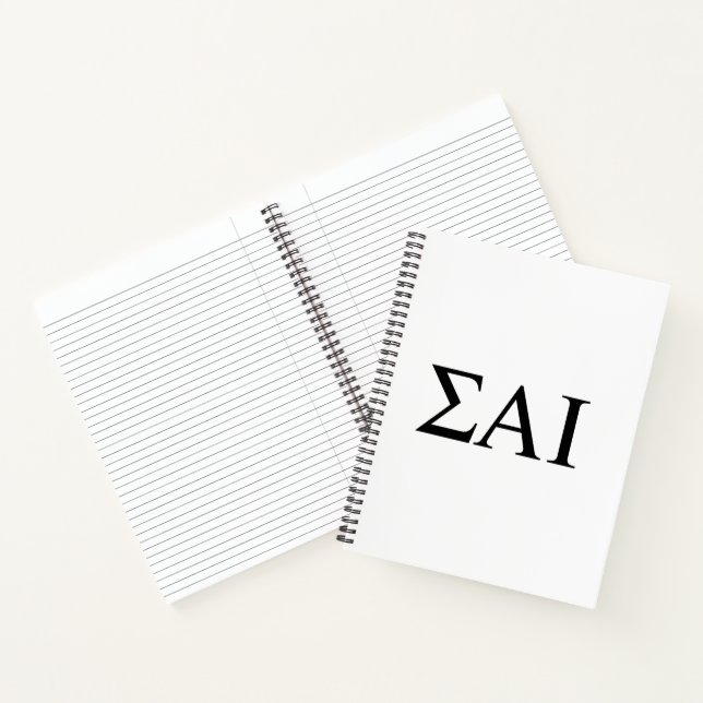 Carnet Lettres grecques Sigma Alpha Iota (Intérieur)