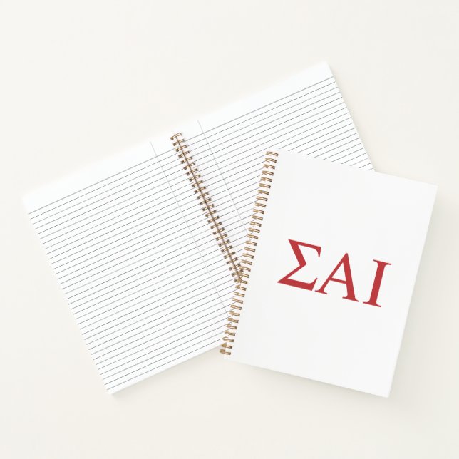 Carnet Lettres grecques Sigma Alpha Iota (Intérieur)