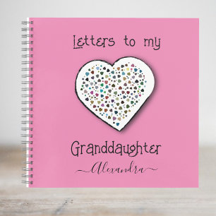 Carnet Lettres mignonnes à ma petite-fille Personnalisée