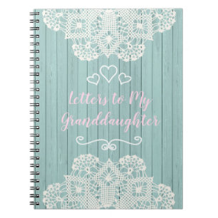 Carnet Lettres personnalisables à ma petite-fille