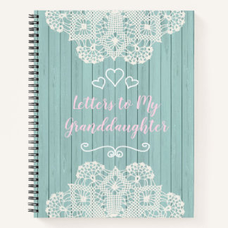 Carnet Lettres personnalisables à ma petite-fille