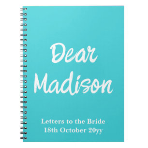 Carnet Lettres personnalisées à la mariée Hen Do Fête des