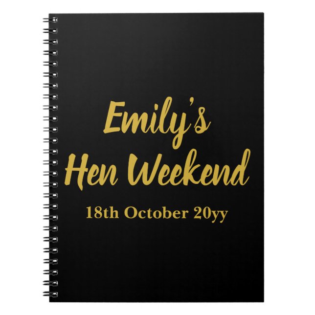 Carnet Lettres personnalisées à la mariée pour un week-en (Devant)