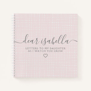 Carnet Lettres roses à ma fille garde la mémoire