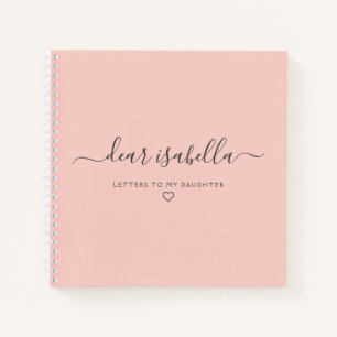 Carnet Lettres roses à ma fille garde une mémoire Notebo