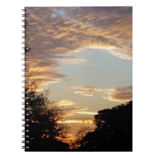 Carnet lever de soleil doré (Devant)