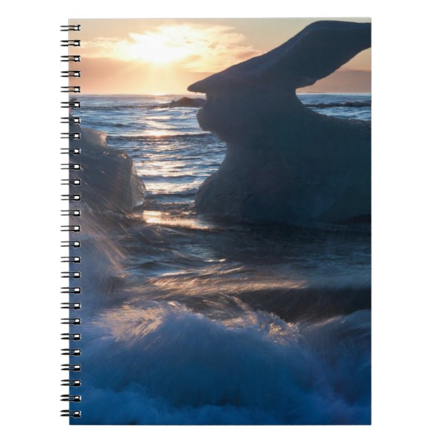 Carnet Lever de soleil et formations d'icebergs (Devant)