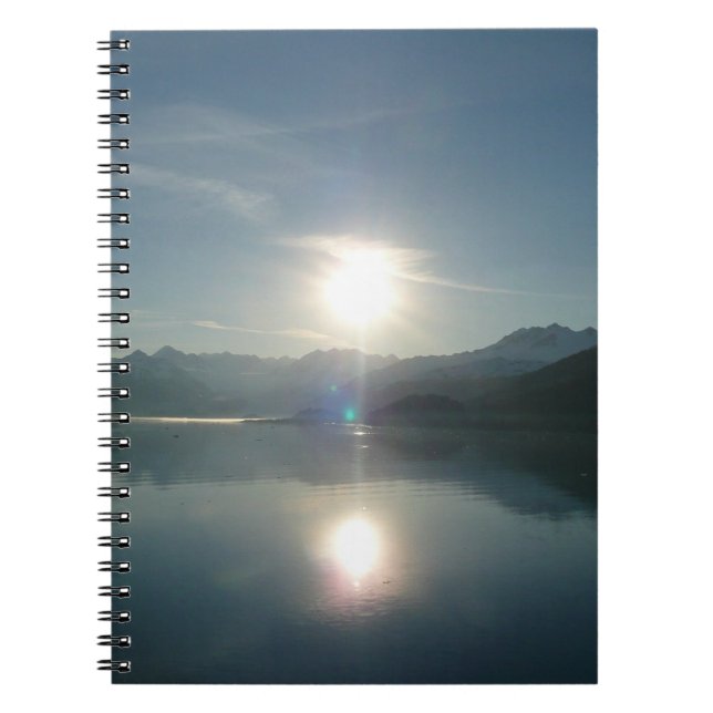 Carnet Lever de soleil sur College Fjord Alaska Photograp (Devant)