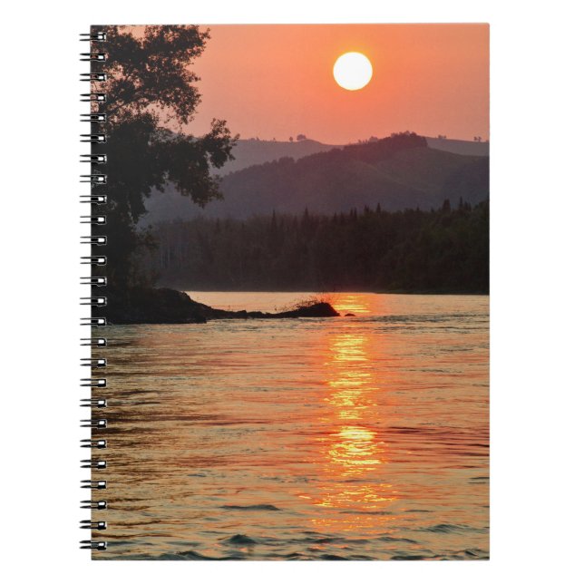 Carnet Lever du soleil époustouflant sur la photo de la r (Devant)