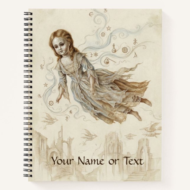 Carnet Levitating Maiden: Vintage Surreal Flying Doll (Devant)