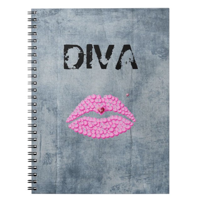 Carnet Lèvres impertinentes de diva (Devant)