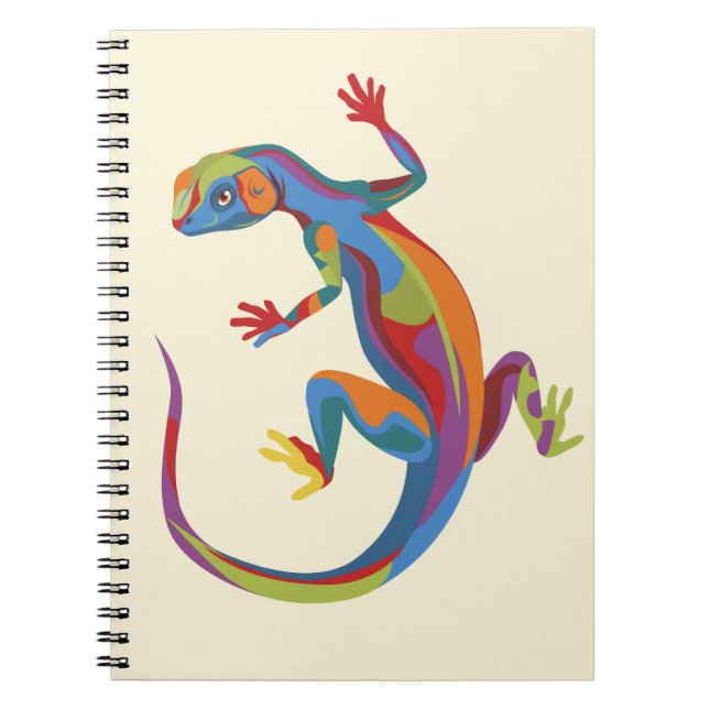 Carnet Lézard Peint (Devant)