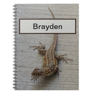 Carnet Lézard sauvage personnalisé