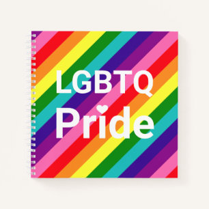 Carnet LGBT Pride 8 stries arc-en-ciel