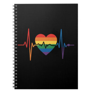 Carnet LGBTQ Heartbeats Heartbeats Pride Gay Lesbian Tran