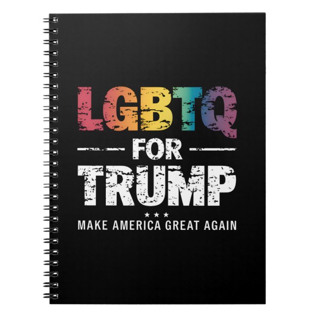 CARNET LGBTQ POUR TRUMP GAY LESBIAN POUR TRUMP 2024 (Devant)