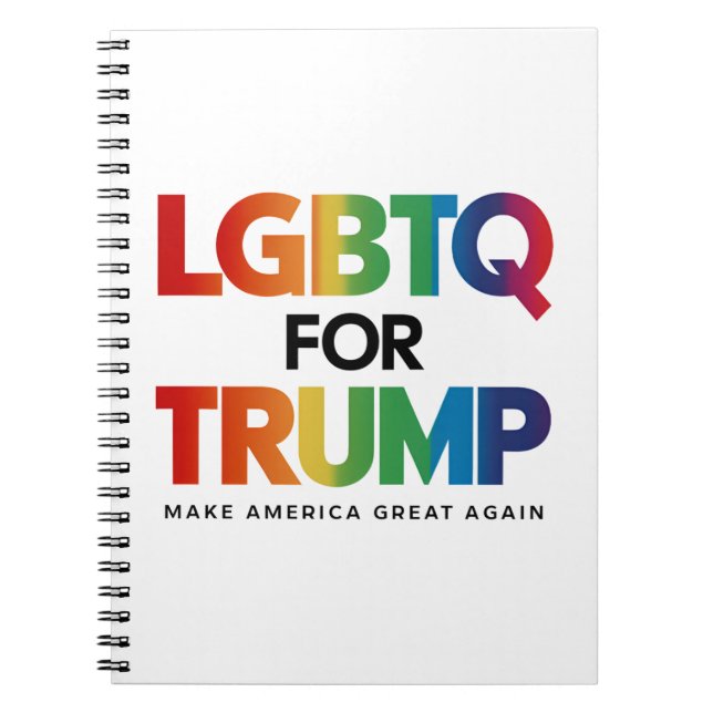CARNET LGBTQ POUR TRUMP GAY LESBIAN POUR TRUMP 2024 (Devant)