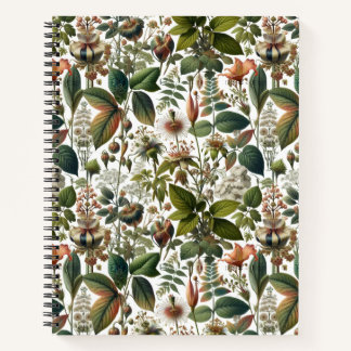 Carnet L'harmonie de la nature : Motif sans couture botan