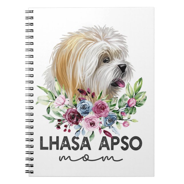 Carnet Lhasa Apso Chemise Cadeaux Chien Maman (Devant)