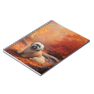 Carnet Lhassa Apso à l'automne Leaves automne Inspire