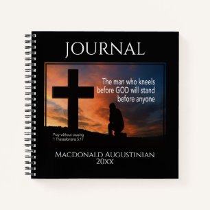 Carnet L'HOMME chrétien QUI S'ENTRETIENT AVANT LA PRIÈRE 