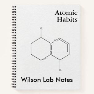 Carnet Liaison Moléculaire Minimaliste Science Sophisti