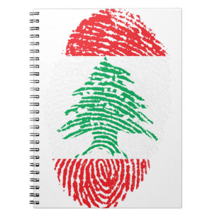 Carnet Liban Drapeau Empreinte Pays Fierté