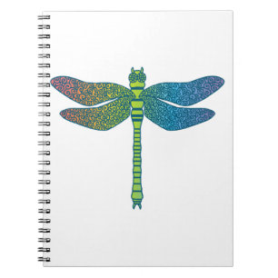 Carnet libellule arc-en-ciel