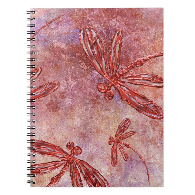 Carnet Libellules de cuivre sur un ciel d'été chaud (Devant)