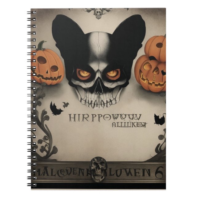 Carnet Libérez votre poe intérieure avec l'Halloween Vint (Devant)