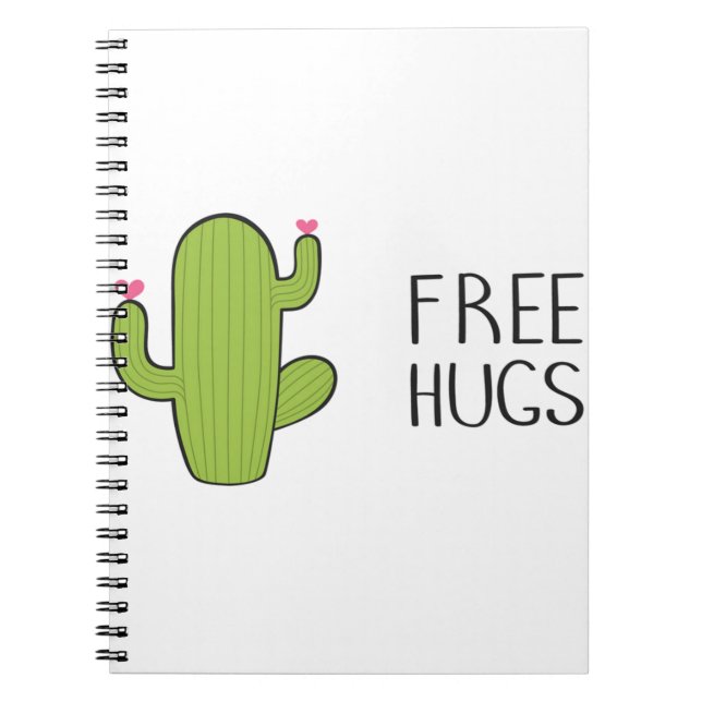 Carnet Libre Cute HUGS, Drôle Silencieux Hugging (Devant)