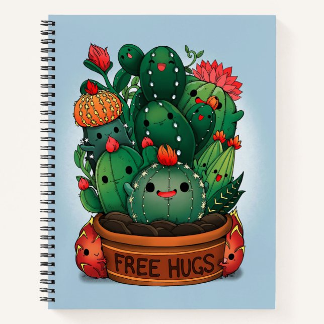 Carnet Libres Hugs Succulents (Devant)