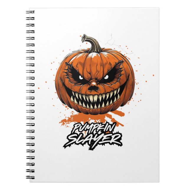 Carnet Libreta de Espiral de Halloween Pumpkin Slayer (Devant)