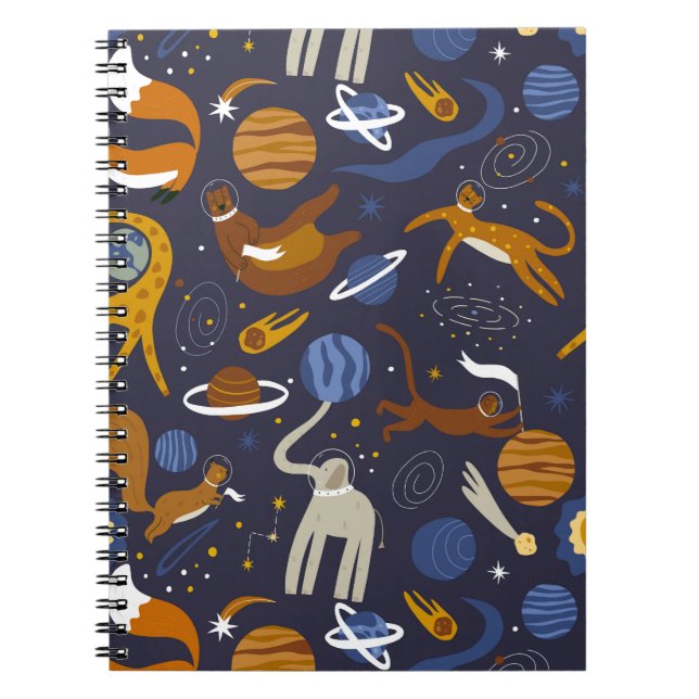 Carnet Libreta de la colección Animals Outer Space (Devant)