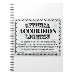 Carnet Licence Accordéon