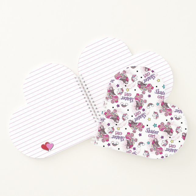 Carnet Licorne à roulettes Motif de patin à roulettes fil (Intérieur)