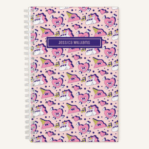 Carnet Licorne anti Saint-Valentin mignonne motif d'amour
