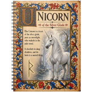 Carnet Licorne, Art de Bestiaire Médiéval