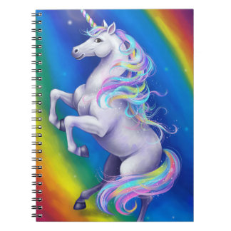 Carnet Licorne avec Arc-en-Ciel