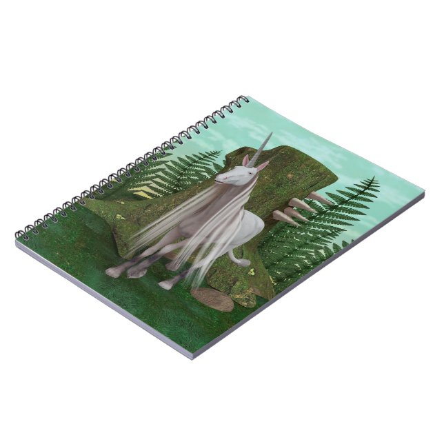 Carnet Licorne blanche (Côté gauche)