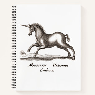 Carnet Licorne Classique Course Magie Créature de la Forê